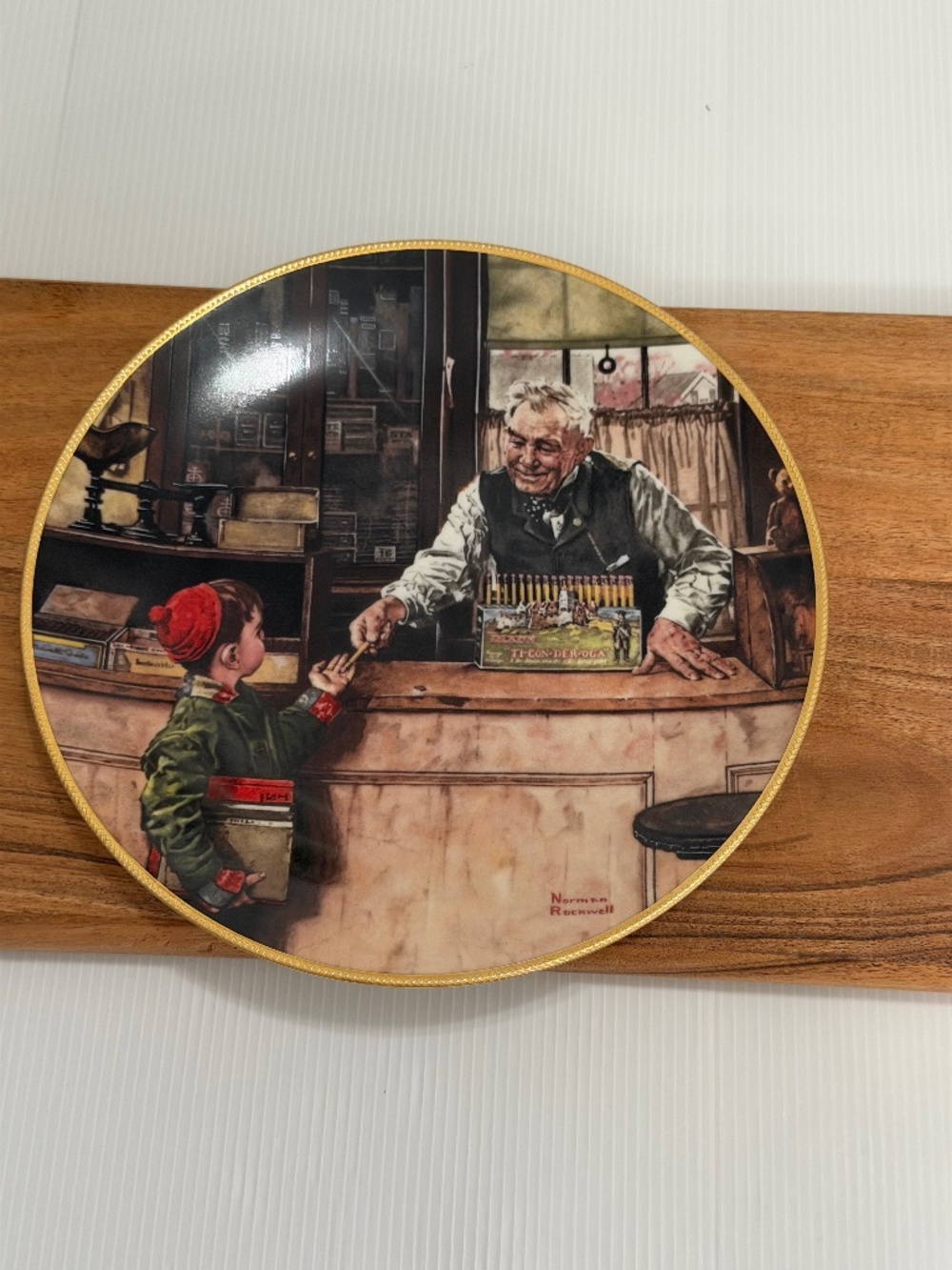 Vintage 1990 Norman Rockwell "Back to School" Collector Plate - Knowles